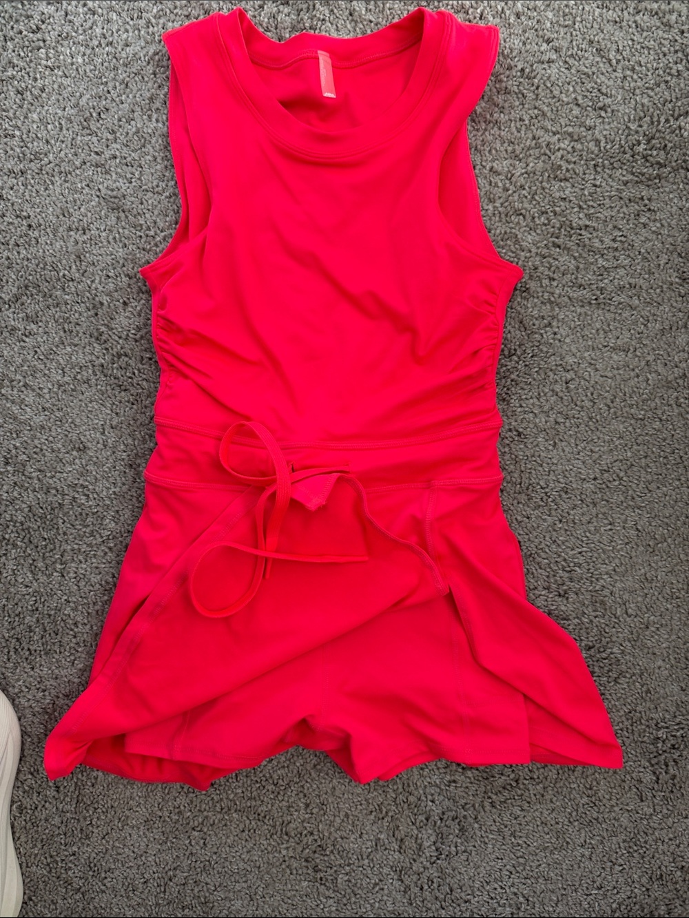 Free People Women’s Sleeveless Tie-Waist Dress - Hot Pink
